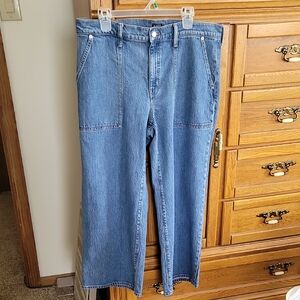 J. Crew Women's Straight-Leg Jeans in Classic Light Blue, relaxed fit, 32P